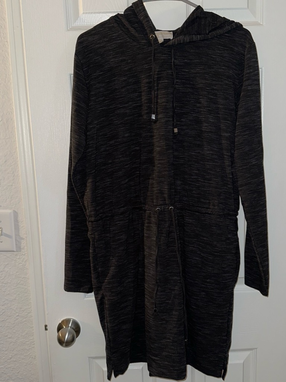 Women’s Michael Kors black & gray hoodie dress